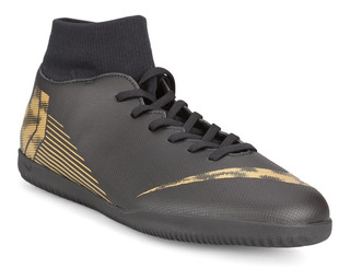 botines nike negros con dorado