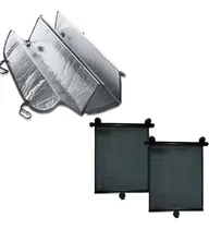 Comprar Kit 3 Cortinas Enrollables Parasol Auto Metalizado Cromada