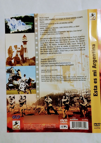 Está Es Mí Argentina Dvd Nuevo Película Tango Paisajes Danza