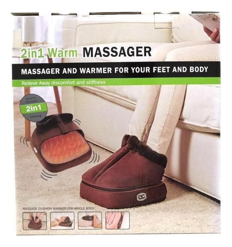 Bota Calefactor Calienta Masaje Pies Cuello Espalda Abdomen
