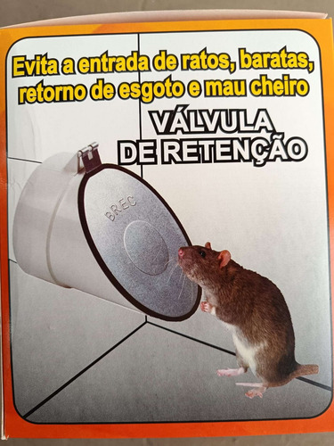 Válvula De Retenção Com Tampa De Aço Para Tubo 100mm