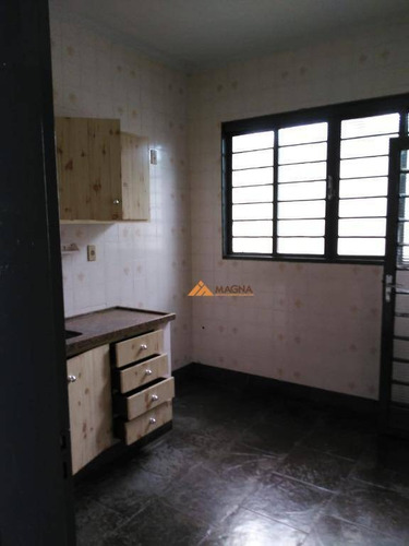 Casa Com 3 Dormitórios Para Alugar, 123 M² Por R$ 1.600,00/mês - Vila Monte Alegre - Ribeirão Preto/sp - Ca2467