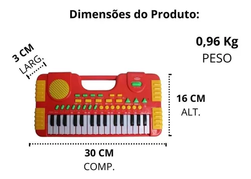 Pianinho infantil 30 teclas - ES Instrumentos Musicais