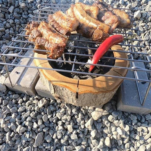 Imagen 4 de 10 de Brasero Ecológico Portatil Ecogrill Carbón Madera Uso Facil