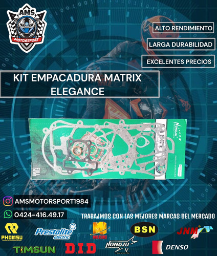 Kit Empacadura Matrix Elegance 