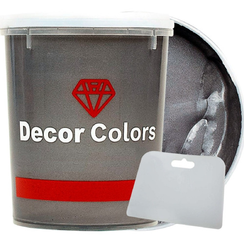 Imagem 5 de 10 de Decor Colors Cimento Queimado Perolizado 1,6 Kg Cinza Pronto