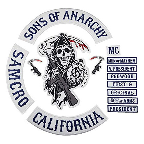 Sons Of Patch Anarchy Biker Parches Traseros Para Motociclet