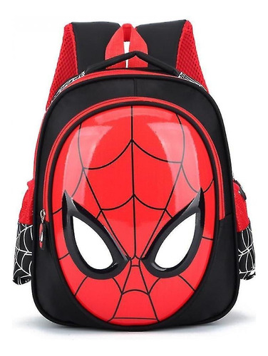 (preto) Mochila Escolar Infantil Homem Aranha Mochila Escola