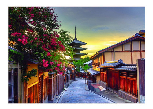 Imagen 2 de 5 de Puzzle Rompecabeza 1000 Piezas Pagoda Yasaka Japón 17969