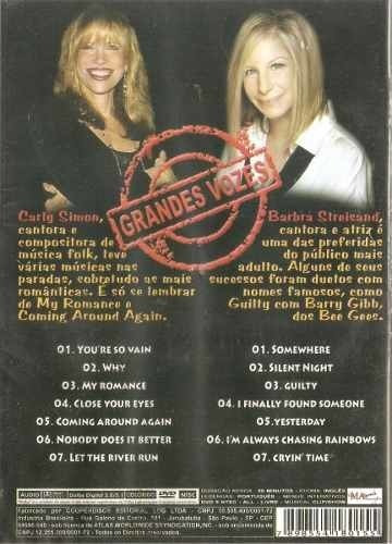 Carly Simon Barbra Streisand Disco De Ouro Dvd