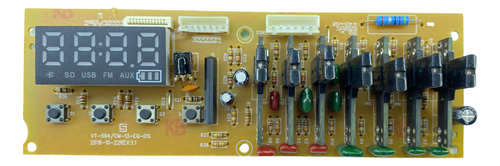 Controle Painel Frente  Caixa Amplificada Mondial Cm-13 Cm13