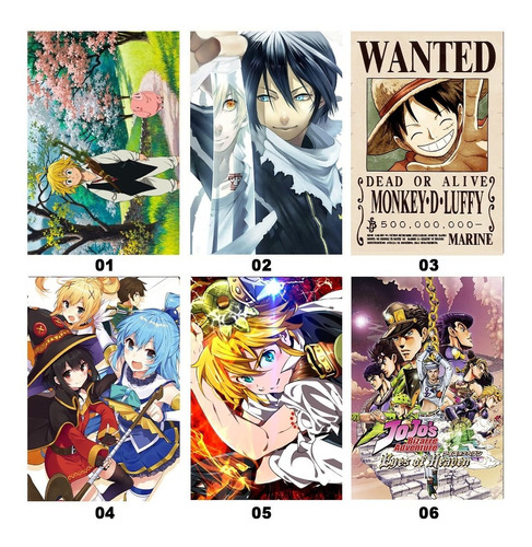 02poster Anime 33x48 - Pack 10 Unidades