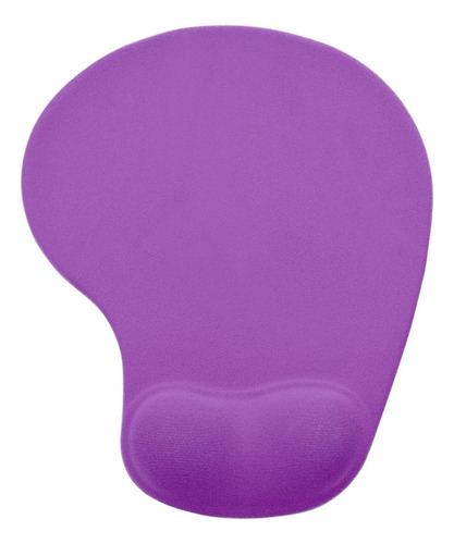 Mouse Pad Ergonômico Apoio Punho Silicone Home Office Cor Roxo