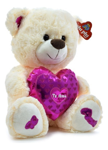 Oso De Peluche Con Corazón Importado 