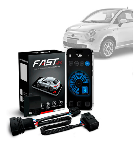 Módulo Acelerador Pedal Fast Com App Fiat 500 2014 15 16 17