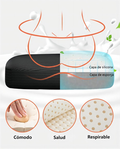 Silla De Escritorio Ergonómica Con Soporte Lumbar Y Cabeza Color Blanco/Negro Material del tapizado Algodón
