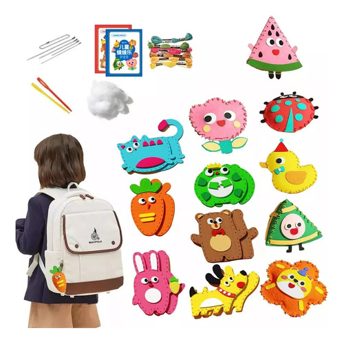 Kit Criação Montessori Infantil Magic Sewing Toy