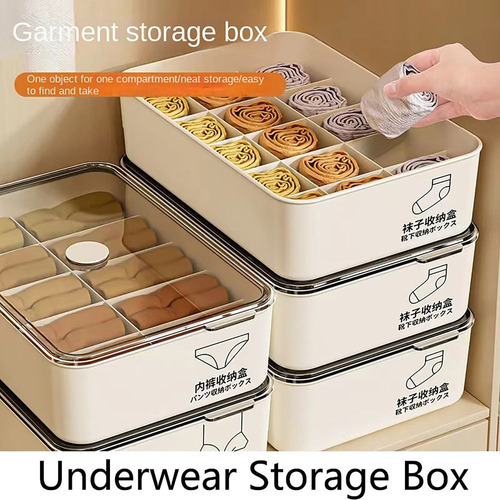 Caja De Almacenamiento De Ropa Interior Con Tapa Caja De Alm