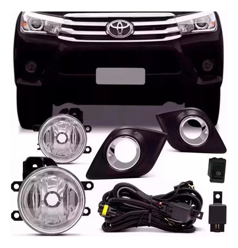 Kit Faros Aux Toyota Hilux 2016 2017 2018 2019 Con Lámparas