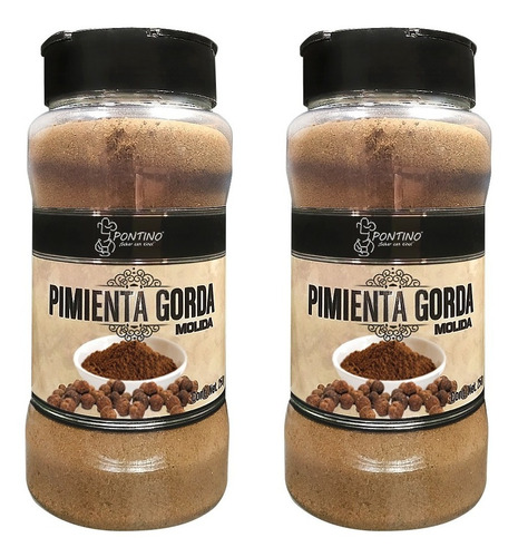 Pontino Pimienta Gorda Molida 250 Gramos 2 Piezas