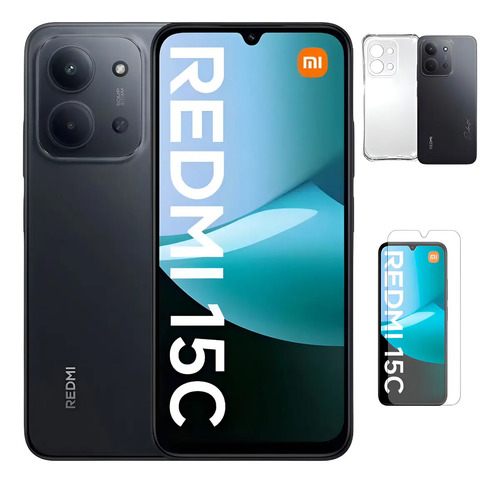 Xiaomi Redmi 15c 256gb 8gb Ram Dual Sim Capa E Pelicula Cor Preto