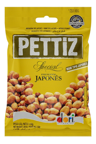 Amendoim Japonês Dori Pettiz Special Pacote 150g