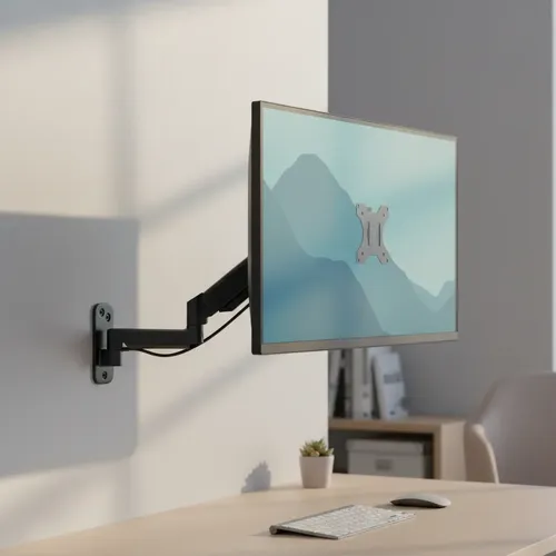 Suporte Para Monitor De Parede A Gás 17 A 32 Articulado Vesa Cor Preto
