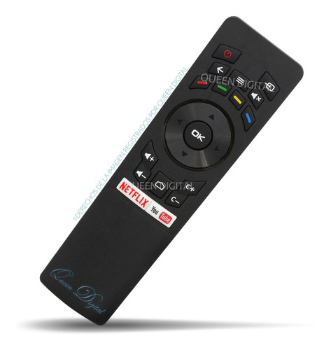 Imagen 1 de 10 de Control Remoto Para Smart Tv Noblex Dj43x5000 Dj32x5100 Dj50