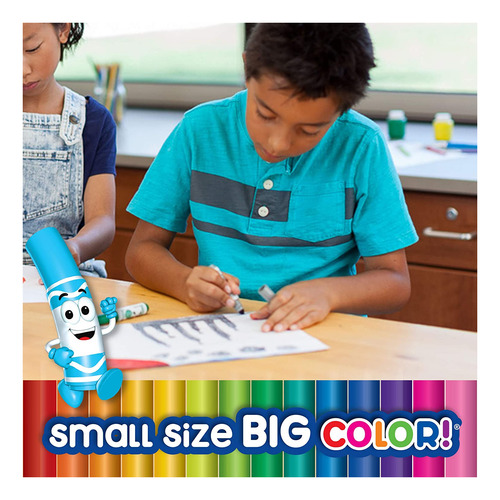 Rotuladores Lavables Crayola Pipsqueaks Skinnies, 64 Unidade