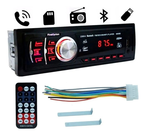 Imagem 1 de 4 de Mp3 Player Som Carro Automotivo Bluetooth Pendrive Sd Rádio