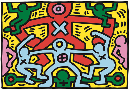 Rompecabezas Keith Haring Pop Art 1000 Pz Clementoni Italia