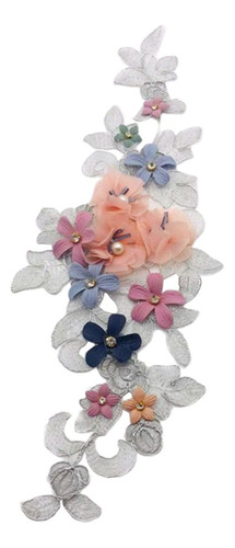 Etiqueta De Parche Bordado De Flores Para Ropa Chamarra