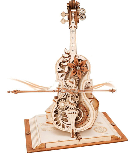 3d Rompecabezas Madera Cello Modelo Madera 1