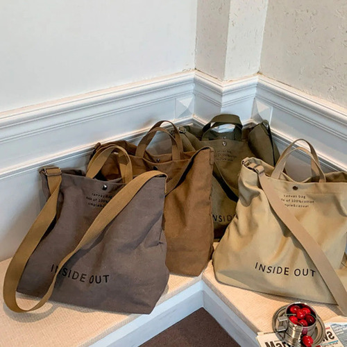 Nuevo Bolso De Mano De Lona For Mujer, Bolso Cruzado, Bolso