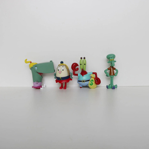 Juego De 12 Muñecos De La Colección De Figuras De Bob Esponj