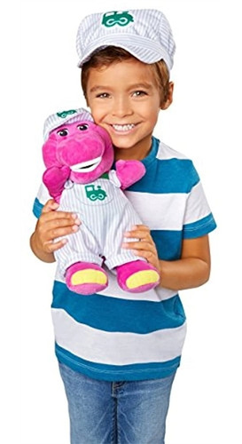 Peluches Barney Tren Conductor Sombrero