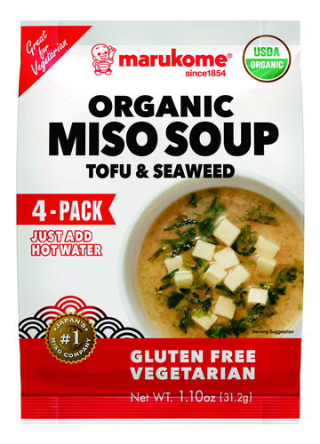 Marukome Sopa Organica De Miso Tofu Algas, 1.1 Oz