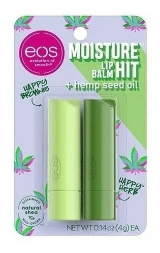 Kit Lip Balm Eos Moisture Lip Balm Hit + Aceite de semillas de cáñamo