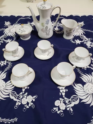 Jogo de Chá Porcelana Antigo | Móvel de Antiquário Porcelana Mauá Usado  90330633 | enjoei