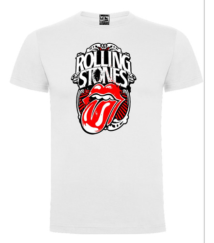 Polera Estampada En Dtf De Rolling Stones -015