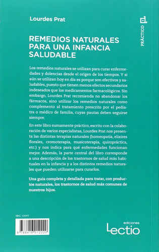 Remedios Naturales Para Una Infancia Saludable, De Lourdes Prat. Editorial Lectio, Tapa Blanda, Edición 1 En Español, 2014