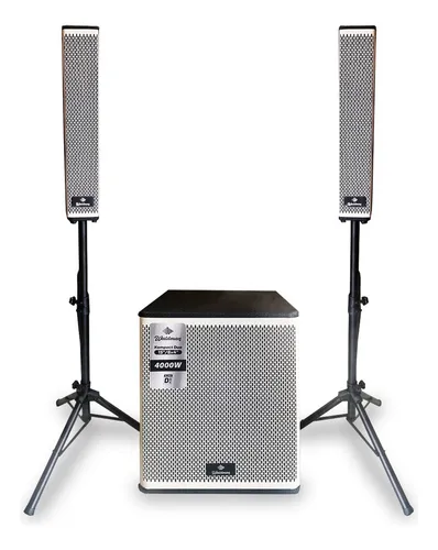 comprar Caixas de som Amplificadas Sub 15 Torres Waldman Kpt2 4000w Cor Branco 115 230