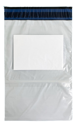 Envelope Segurança Duo 20x30 1000 Un Branco Bolsa Canguru