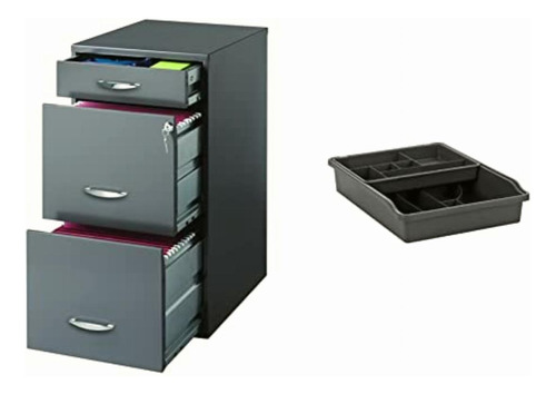 Space Solutions 20205 Archivero Organizador De Tres Gavetas,