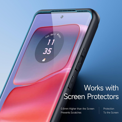 For Oppo Reno 13f Case Funda Silicona Matte Transparente Negro + 2 Templado Mica