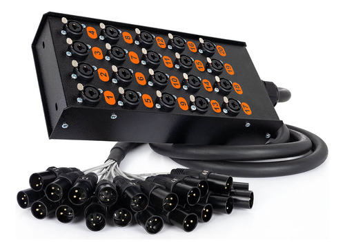 Medusa 20 Vias Profissional Combo Conector Xlr Anilhados 16m