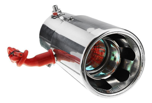 Burning Red Light Stainless Steel Exhaust Pipe
