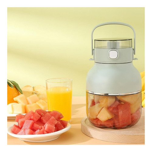 Mini Licuadora Con Tapa Recargable Con Tapa Portatil 500ml