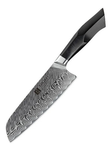 Cuchillo Acero Inoxidable Damasco Chef Xinzuo Santoku 31.5cm