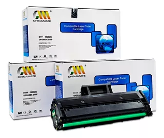 Kit 3x Toner Compatível P/ Samsung D111 Mlt-d111s M2070 Novo